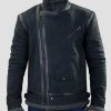 Shearling Leather Jacket For Mens