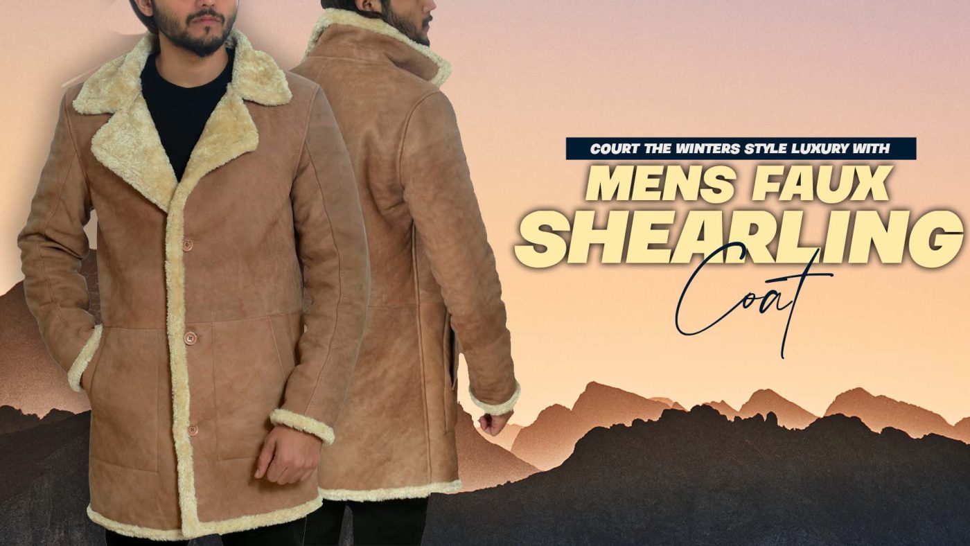 Court The Winters Style Luxury With Mens Faux Shearling Coat