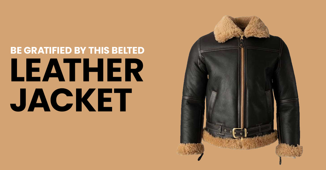 Be Gratified By This Belted Leather Jacket
